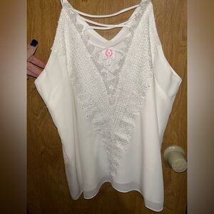 Elegant White Lace Camisole